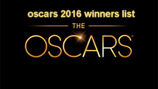 Oscar awards 2016 winners